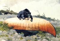 Homer, Winslow - Bear and Canoe